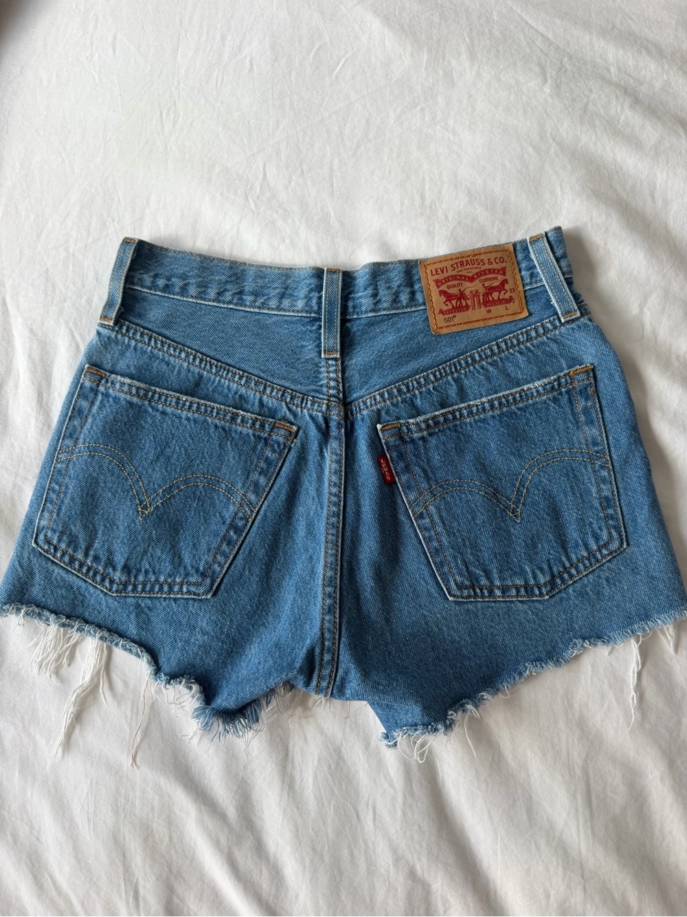 Levi's Denim Shorts -  Distressed Cutoff